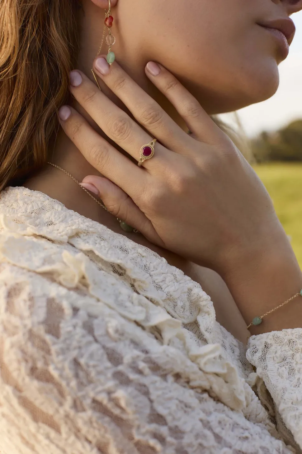 ANILLO AMIT BAÑADO EN ORO