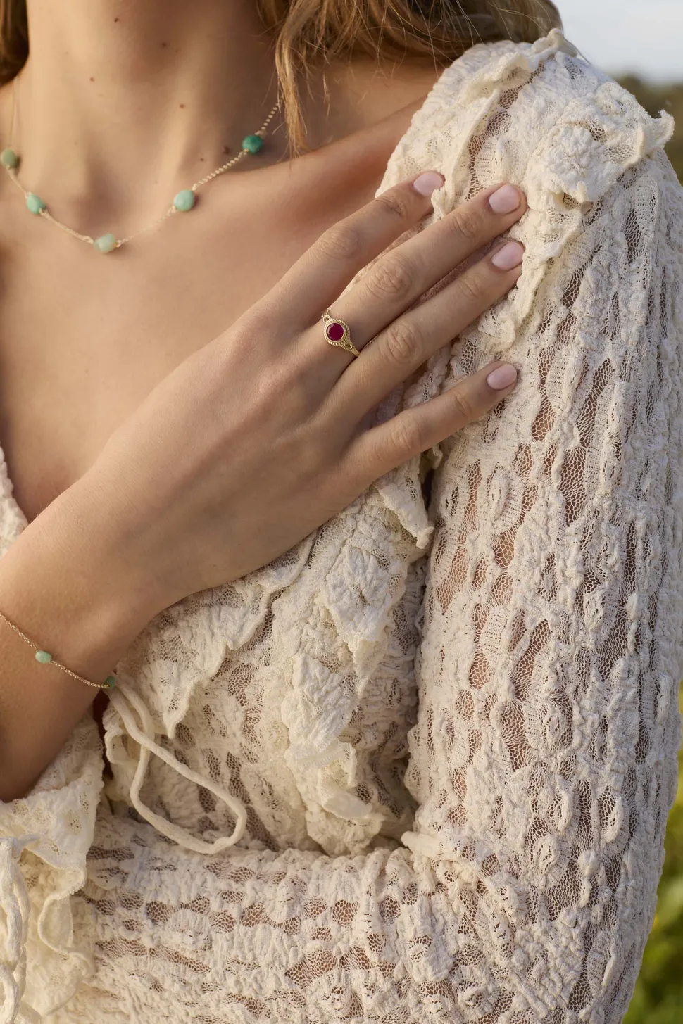 ANILLO AMIT BAÑADO EN ORO