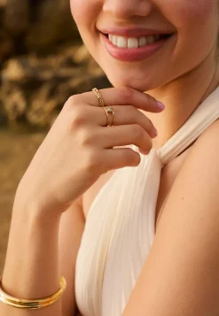ANILLO AVASA BAÑADO EN ORO