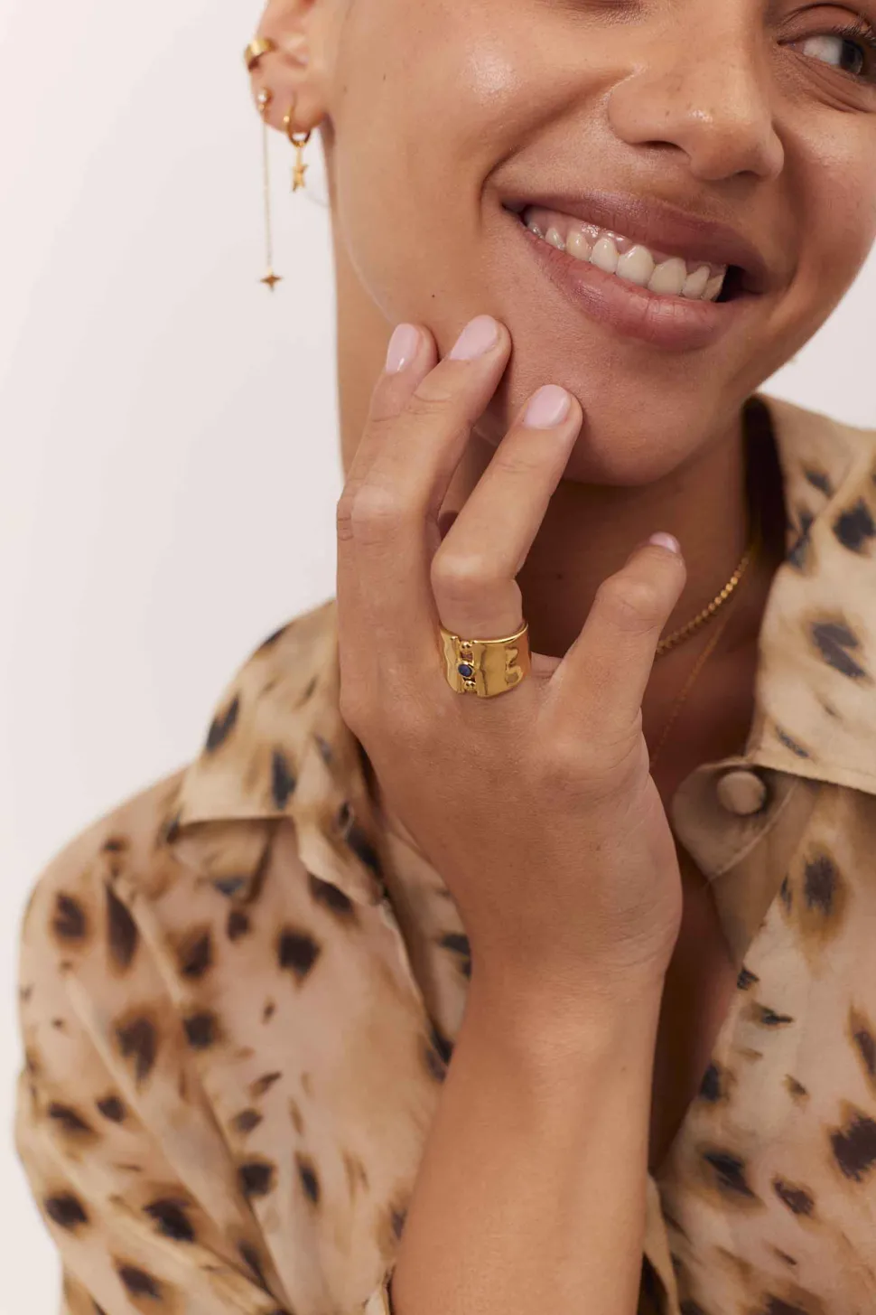 ANILLO AZHAR BAÑADO EN ORO