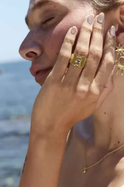 ANILLO AZHAR BAÑADO EN ORO
