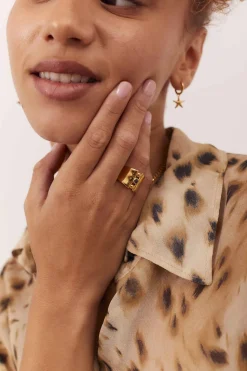 ANILLO AZHAR BAÑADO EN ORO