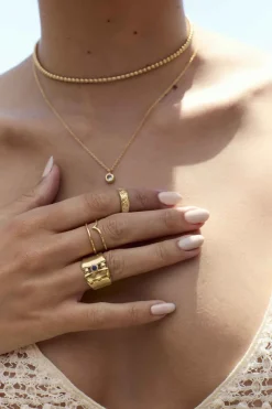 ANILLO AZHAR BAÑADO EN ORO