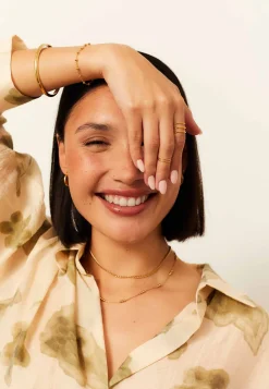 ANILLO BLE (MIDI) BAÑADO EN ORO