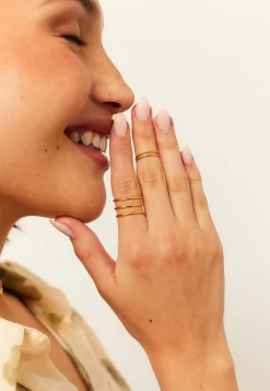ANILLO BLE (MIDI) BAÑADO EN ORO