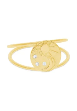 ANILLO CHANDAN BAÑADO EN ORO