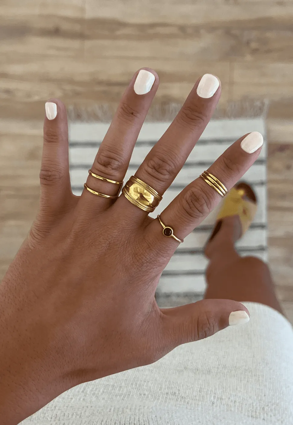 ANILLO CHANDI BAÑADO EN ORO