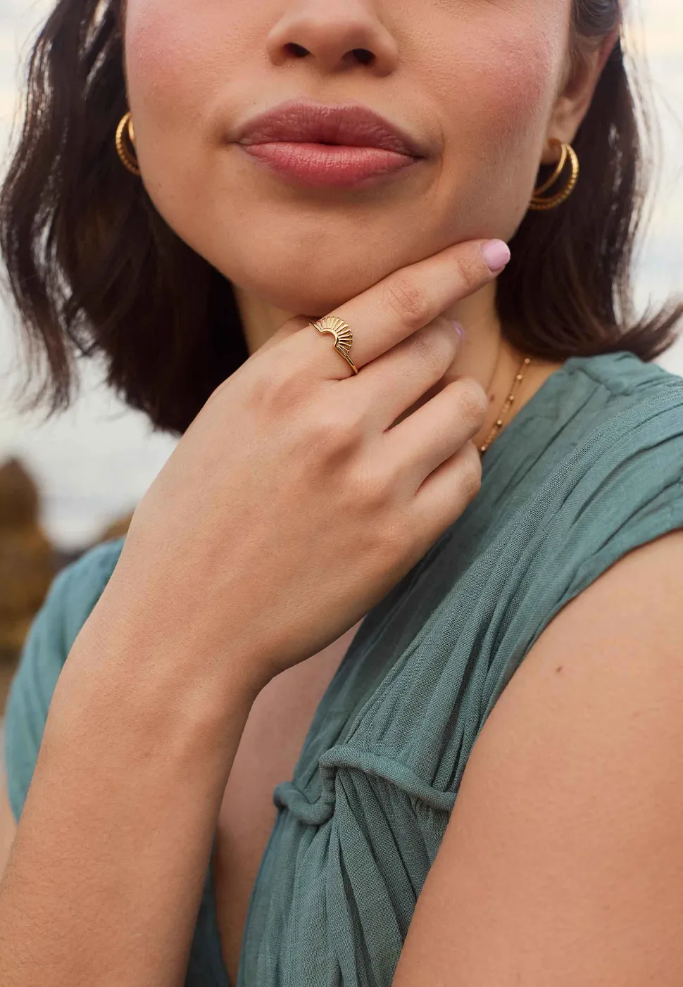 ANILLO CURIYAN BAÑADO EN ORO