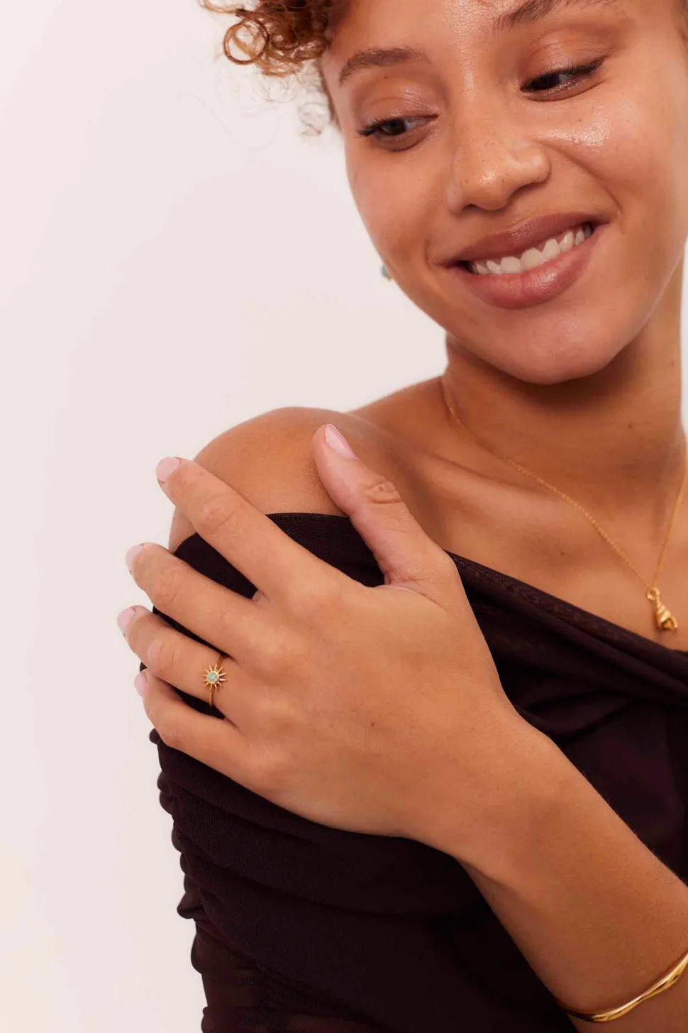 ANILLO DHOP BAÑADO EN ORO