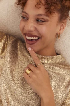 ANILLO DIYA BAÑADO EN ORO