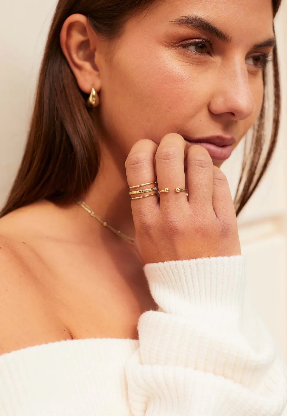 ANILLO GENDON BAÑADO EN ORO
