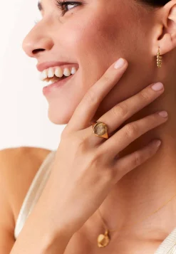 ANILLO ITIHAS BAÑADO EN ORO