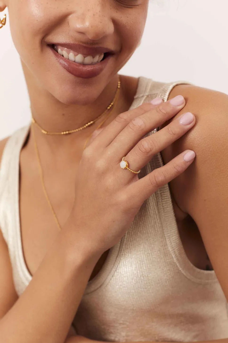 ANILLO KISHORI BAÑADO EN ORO