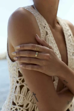 ANILLO KRASA BAÑADO EN ORO