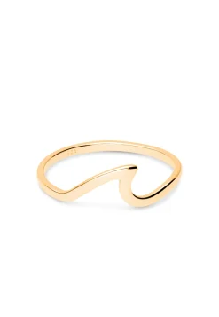 ANILLO LAHAR BAÑADO EN ORO