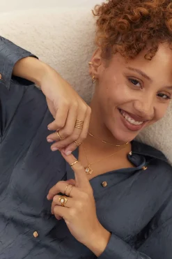 ANILLO LAINEN BAÑADO EN ORO