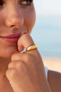 ANILLO MAHARANI BAÑADO EN ORO