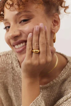 ANILLO MAHARANI BAÑADO EN ORO