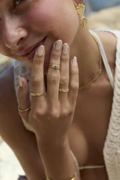 ANILLO MALAVAK BAÑADO EN ORO