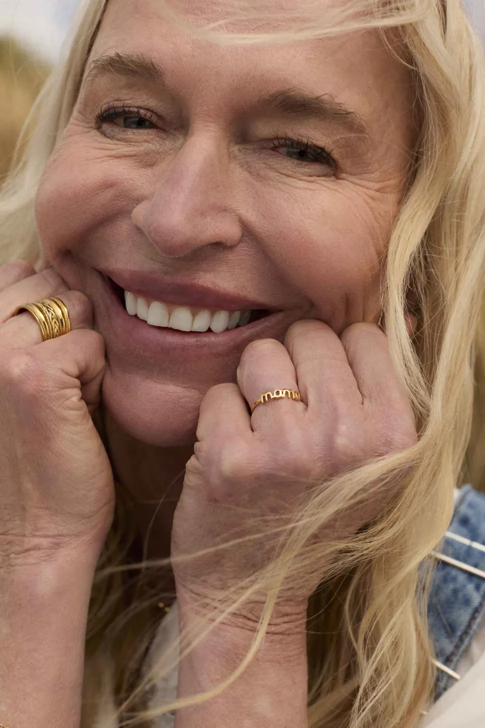 ANILLO MAMA BAÑADO EN ORO