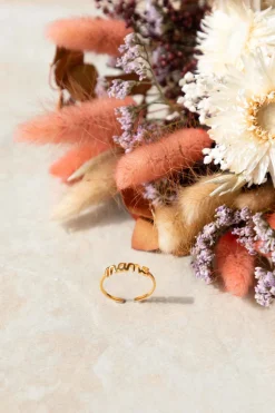 ANILLO MAMA BAÑADO EN ORO