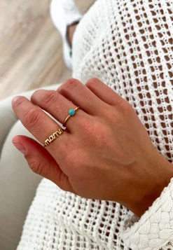 ANILLO MAMA BAÑADO EN ORO