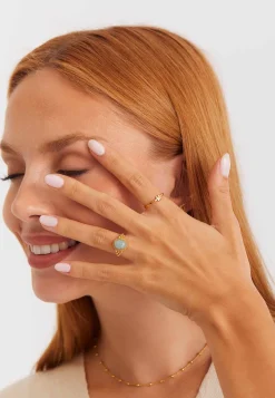 ANILLO NAAM BAÑADO EN ORO