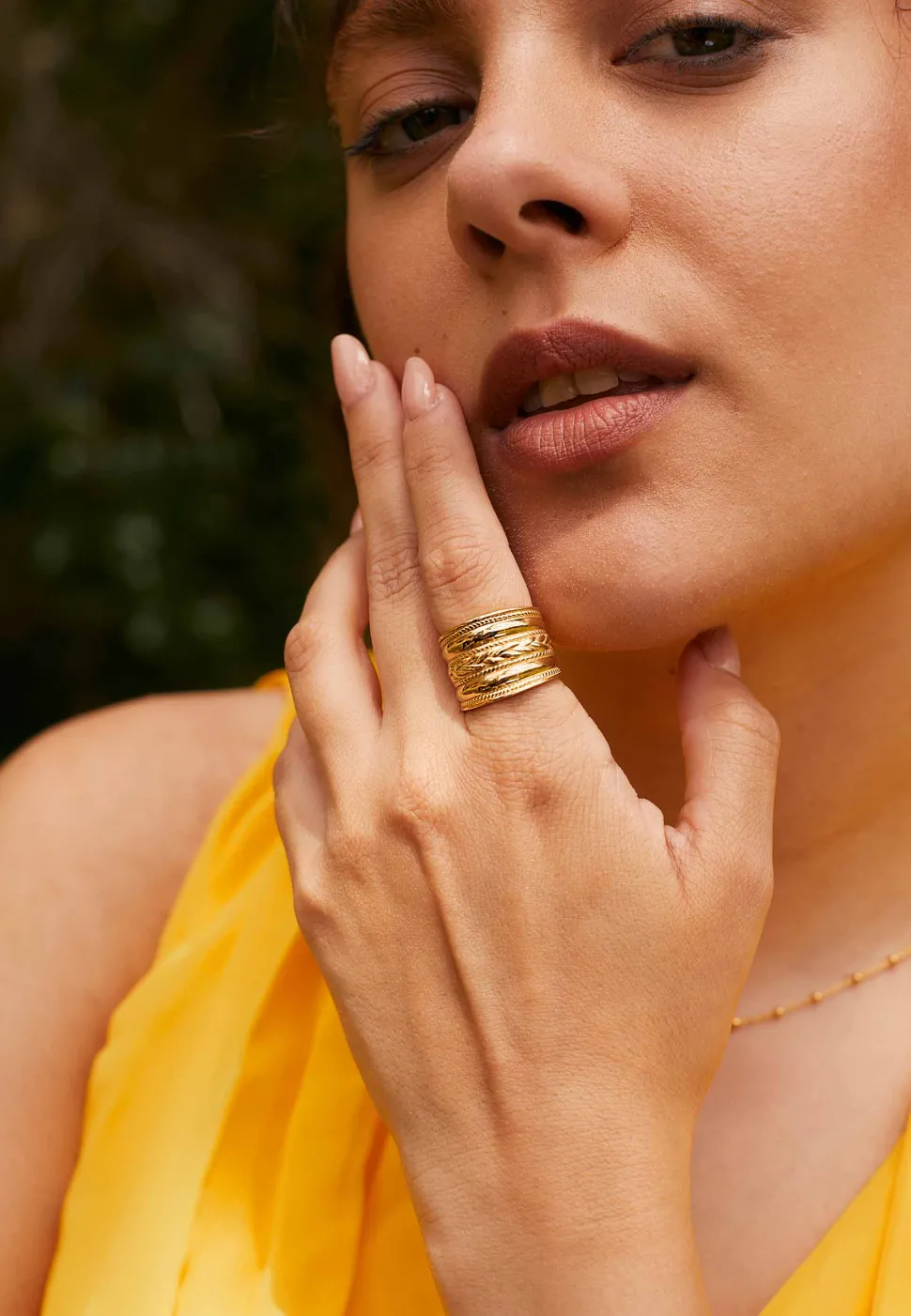 ANILLO NARSI BAÑADO EN ORO