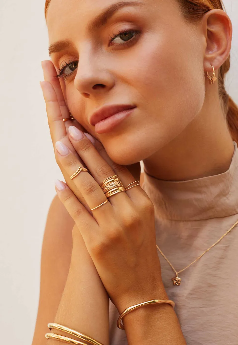 ANILLO NARSI BAÑADO EN ORO