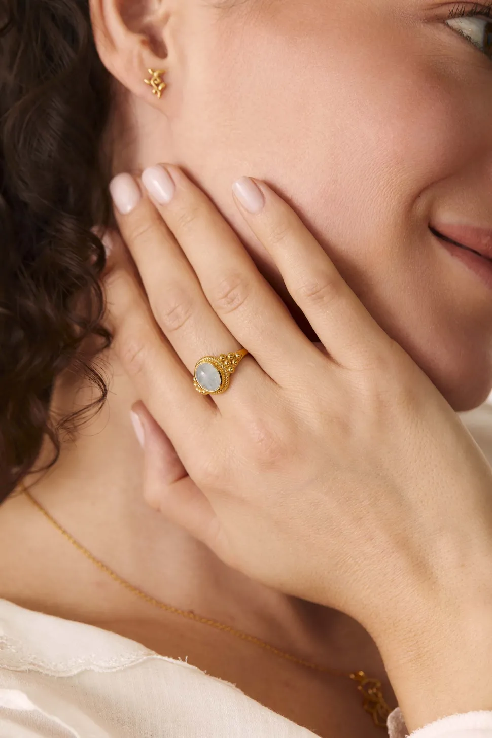 ANILLO PANEE BAÑADO EN ORO