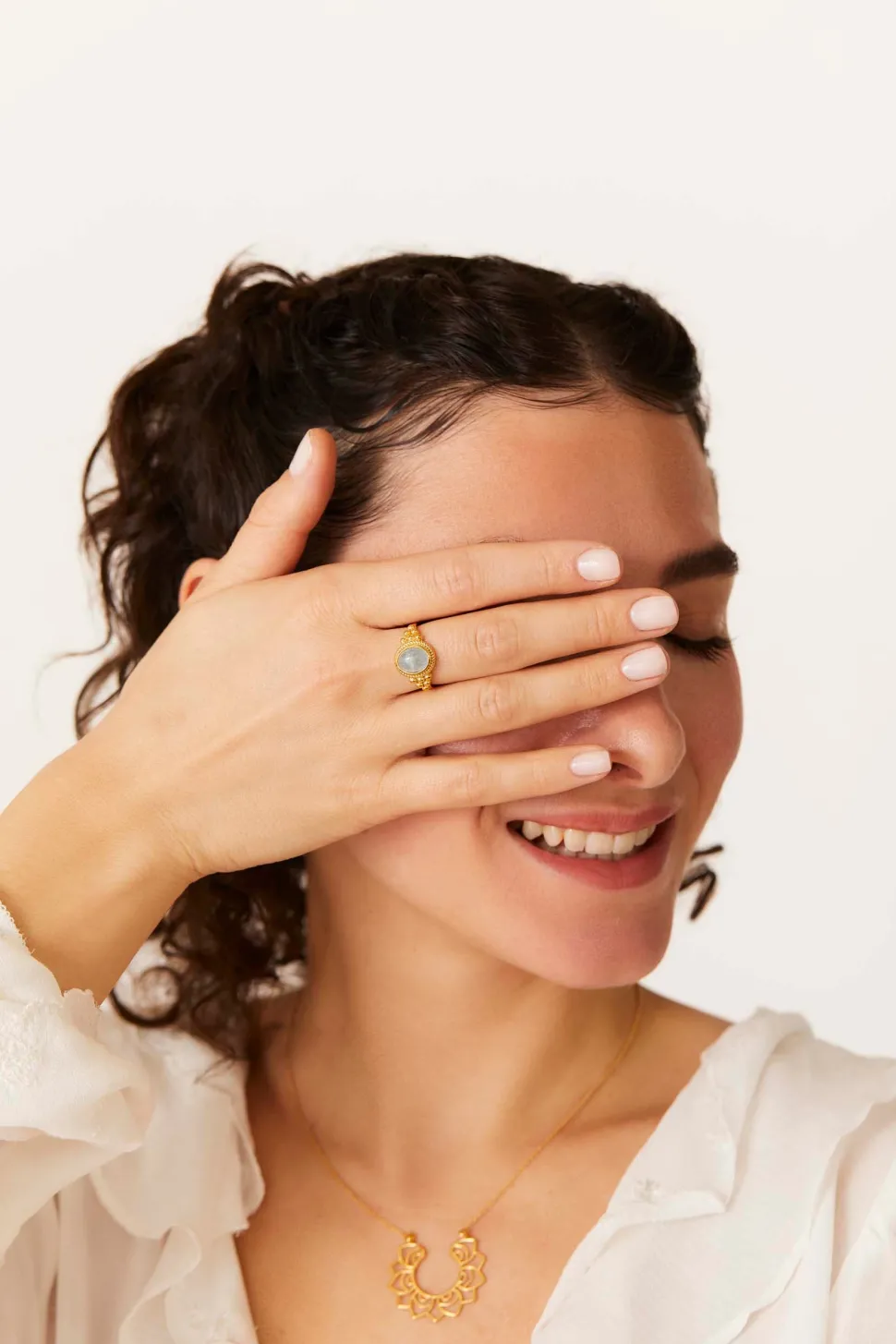 ANILLO PANEE BAÑADO EN ORO