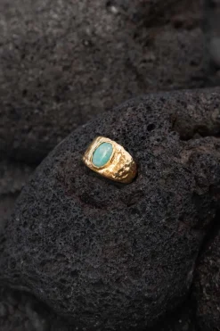 ANILLO PRAKTI BAÑADO EN ORO