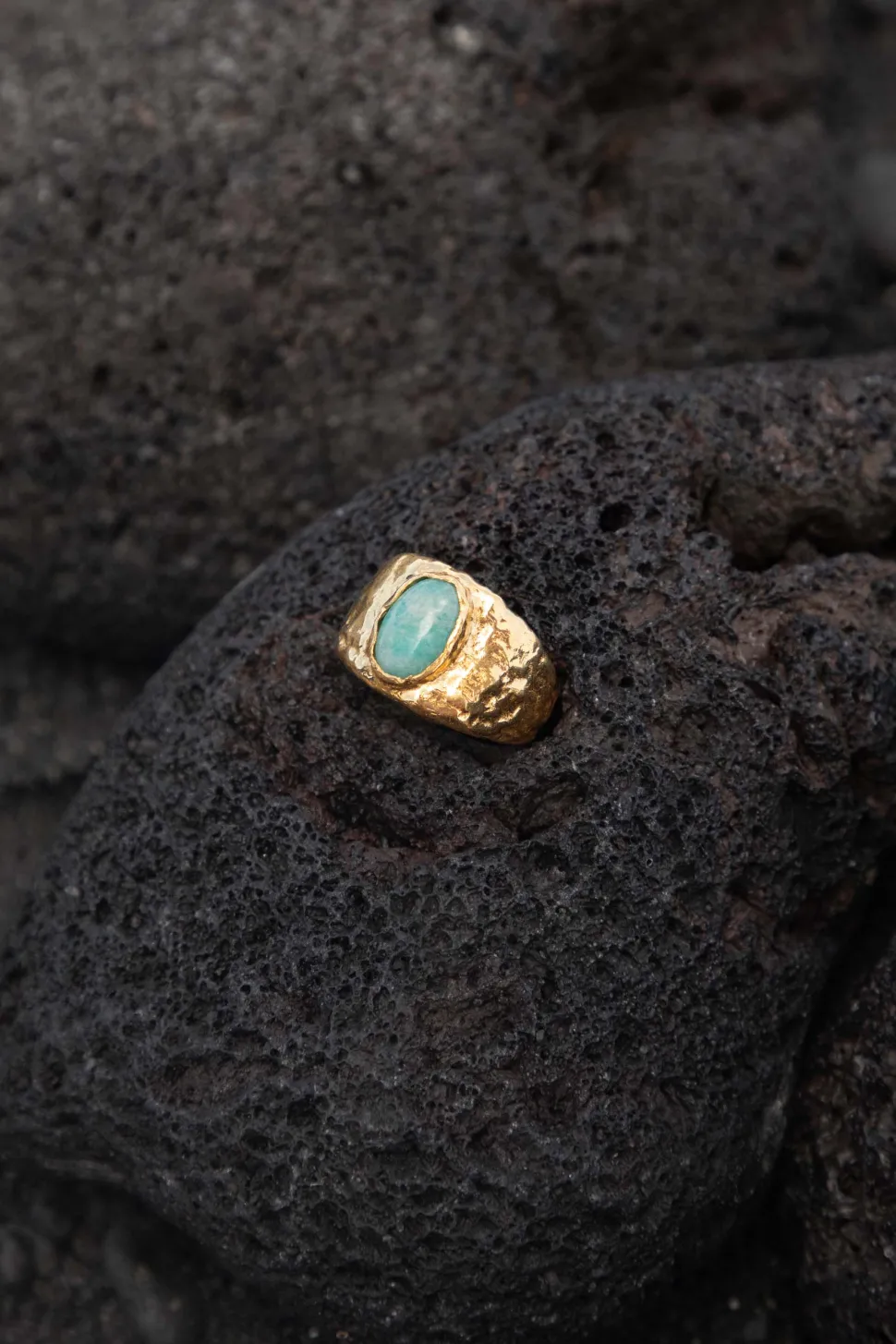 ANILLO PRAKTI BAÑADO EN ORO