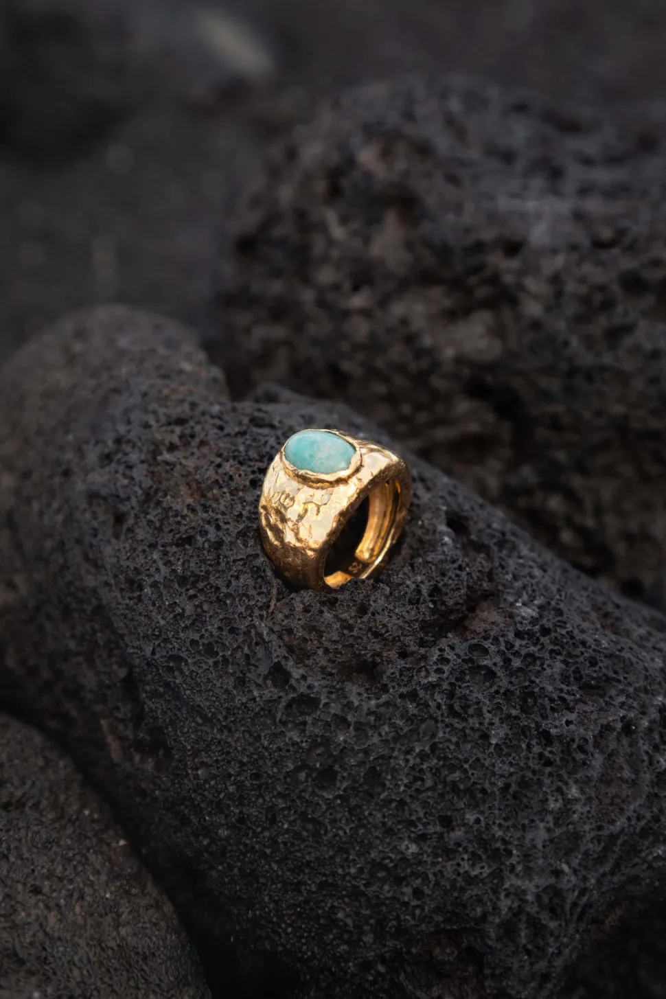 ANILLO PRAKTI BAÑADO EN ORO