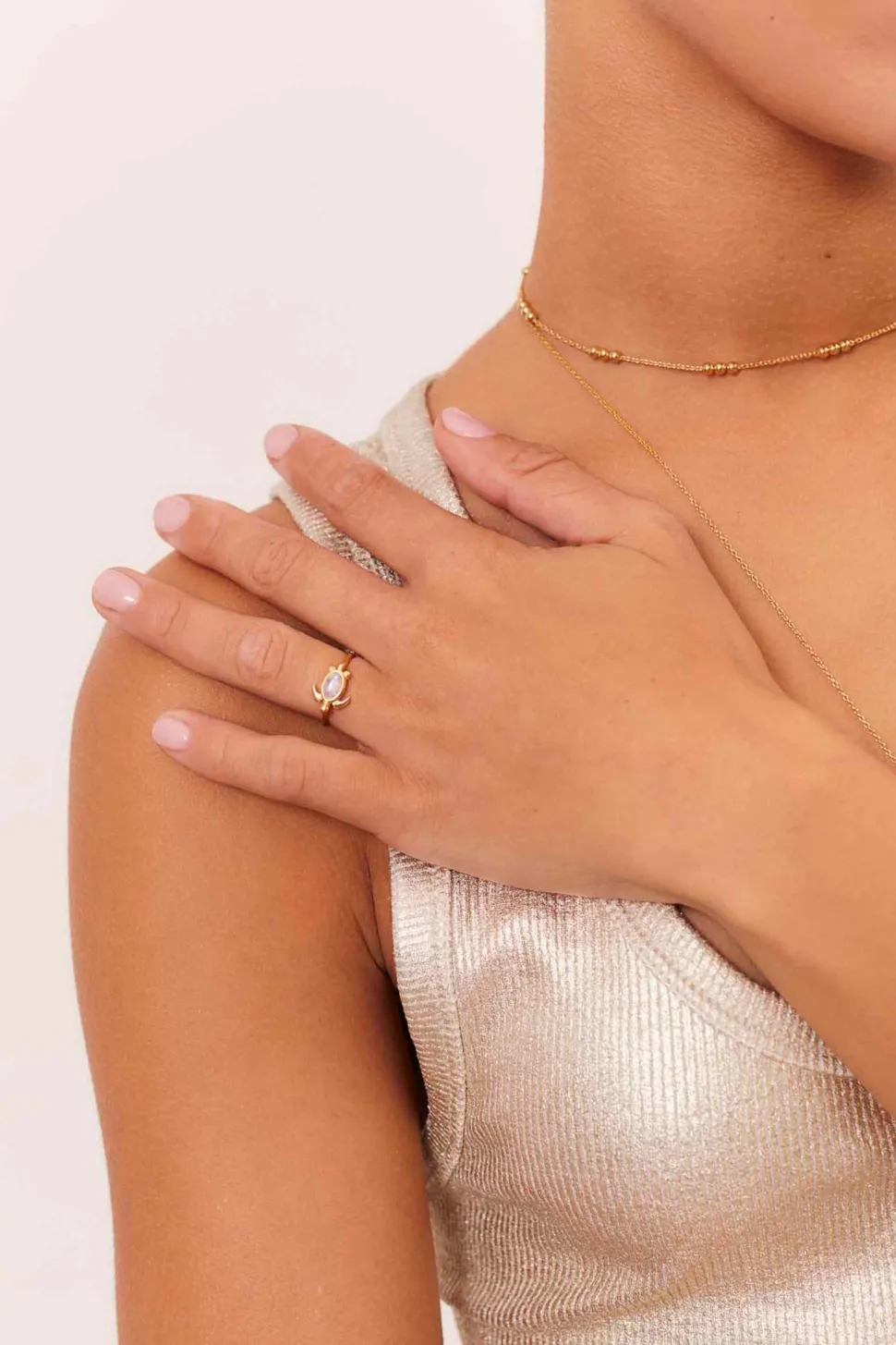 ANILLO SAMADHI BAÑADO EN ORO