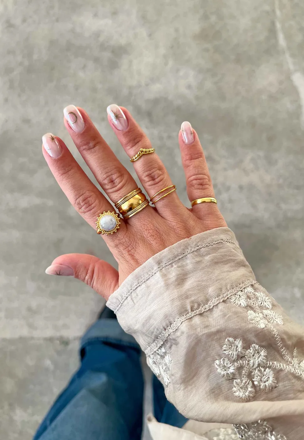 ANILLO SEVTI (MIDI) BAÑADO EN ORO