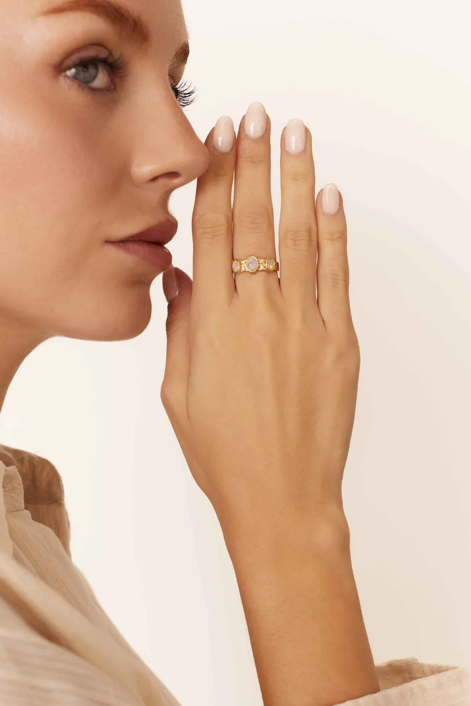 ANILLO SHANATA BAÑADO EN ORO