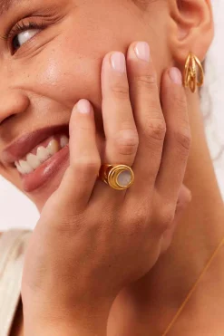ANILLO SOMESH BAÑADO EN ORO