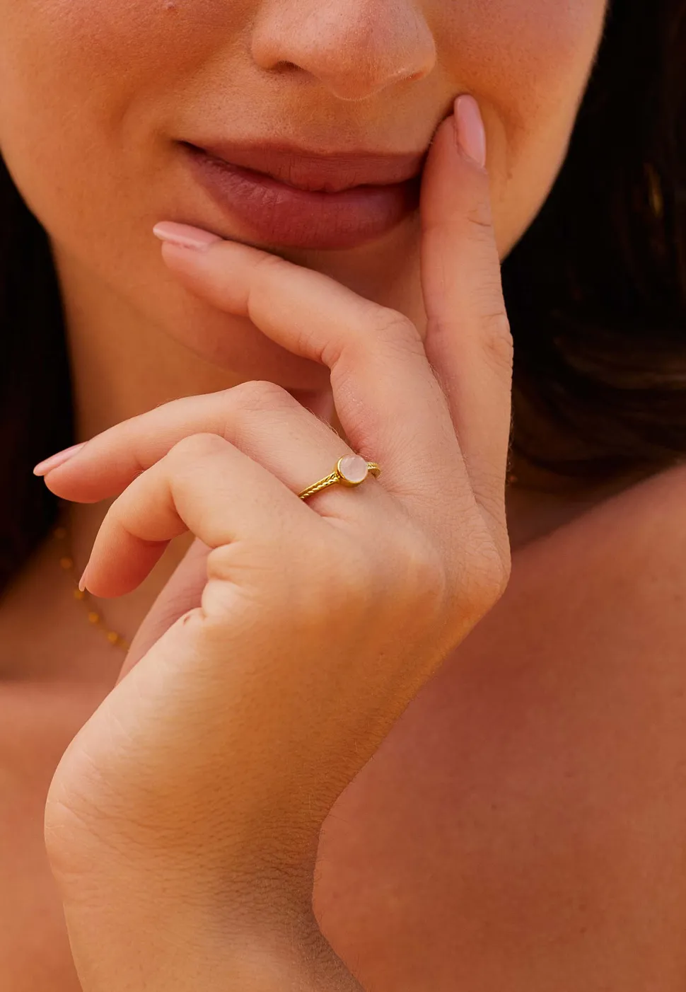 ANILLO SUNITA BAÑADO EN ORO