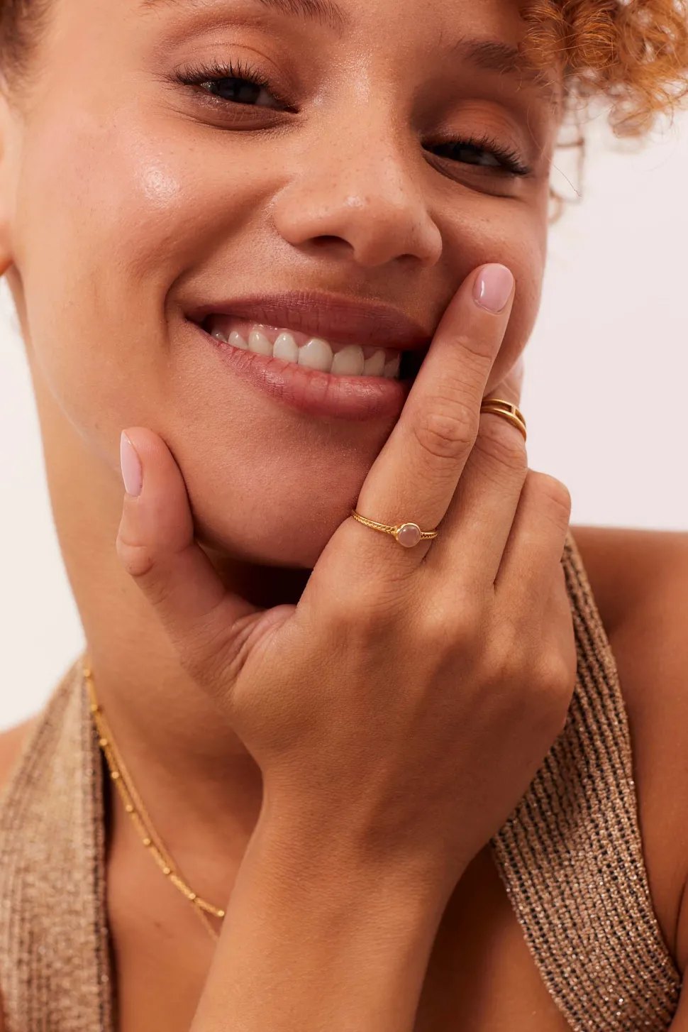 ANILLO SUNITA BAÑADO EN ORO