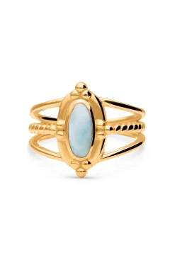 ANILLO UPADESA BAÑADO EN ORO