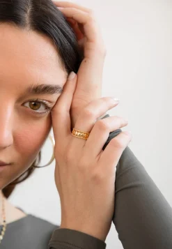 ANILLO VEDANTIN BAÑADO ORO