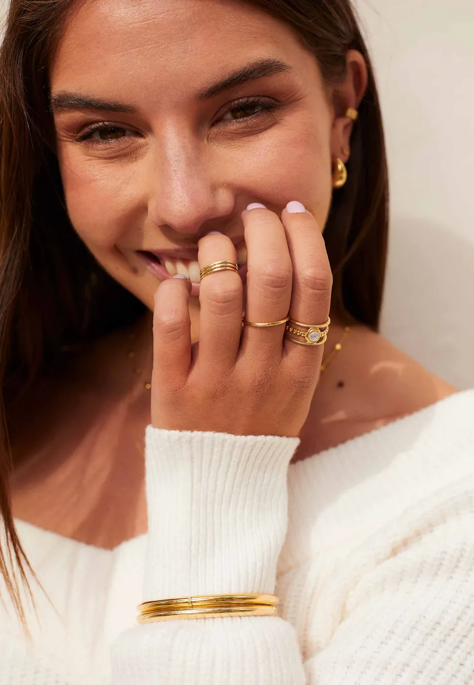 ANILLO VIMAAN BAÑADO EN ORO