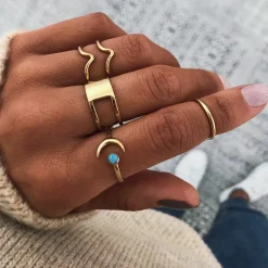 ANILLO VIMAAN (MIDI) BAÑADO EN ORO