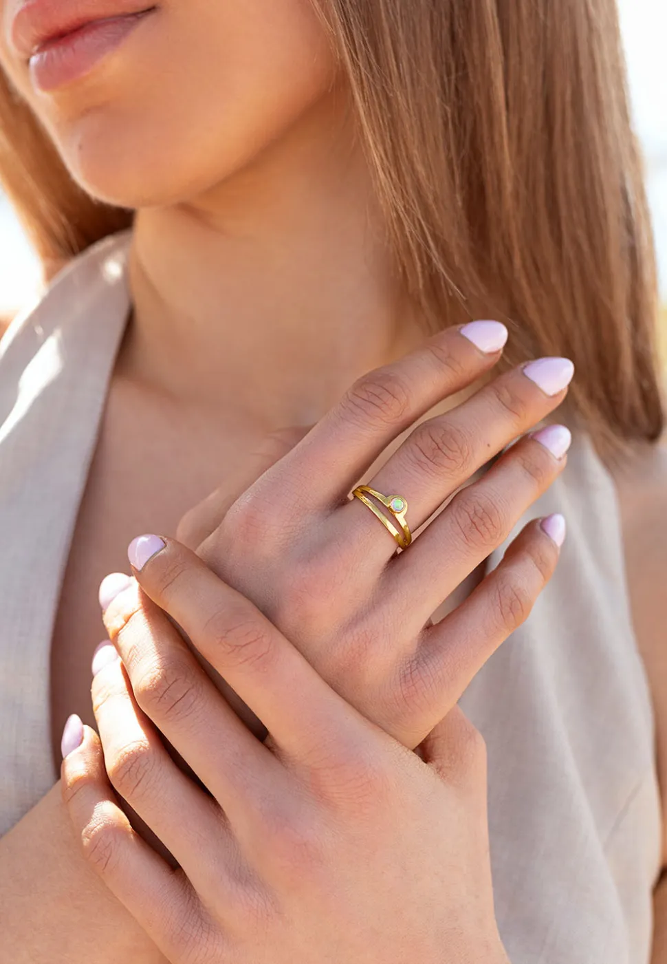 ANILLO ZODIACO BAÑADO EN ORO