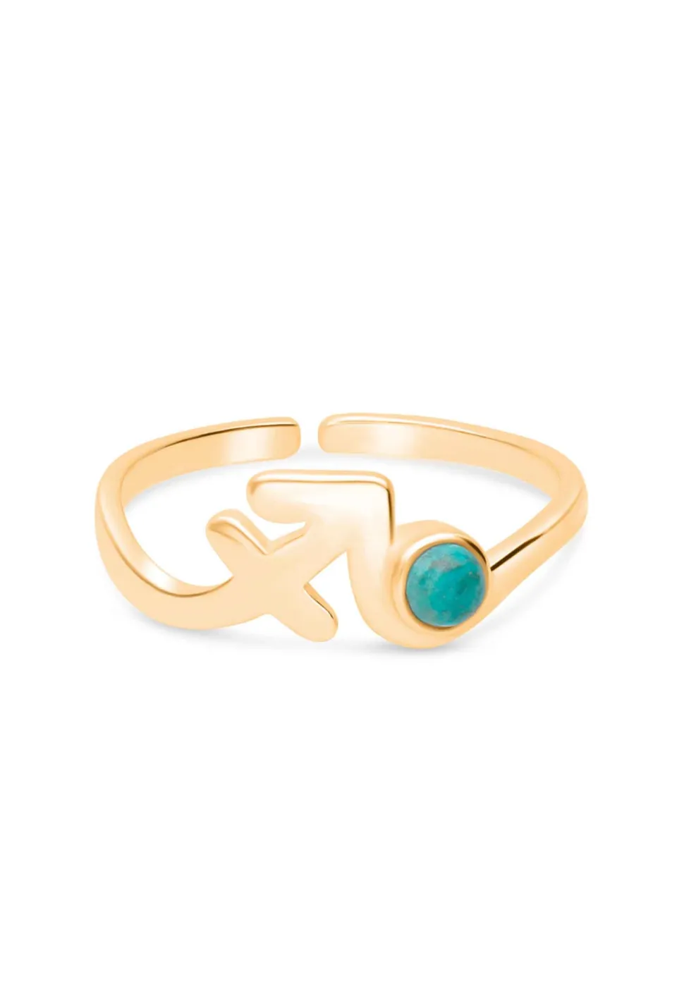 ANILLO ZODIACO BAÑADO EN ORO
