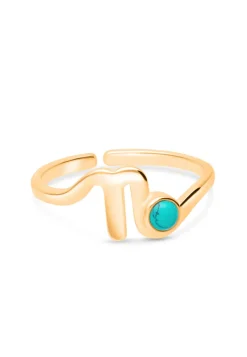 ANILLO ZODIACO BAÑADO EN ORO
