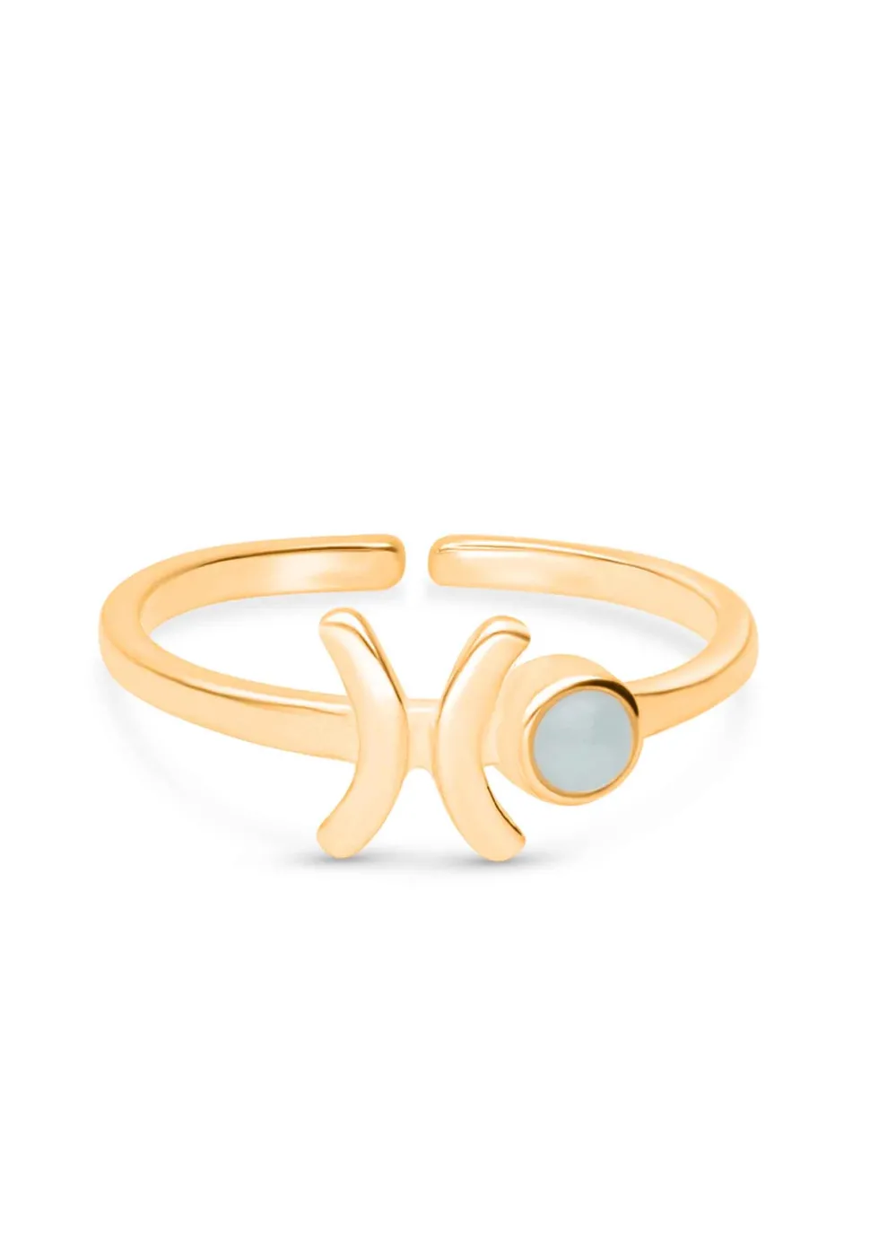 ANILLO ZODIACO BAÑADO EN ORO