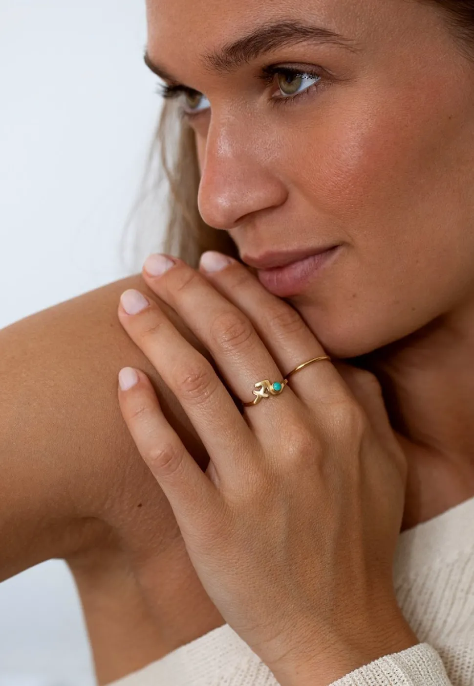 ANILLO ZODIACO BAÑADO EN ORO