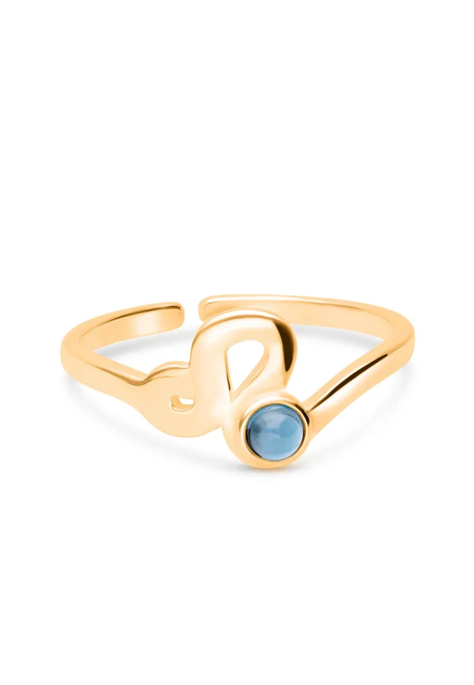 ANILLO ZODIACO BAÑADO EN ORO